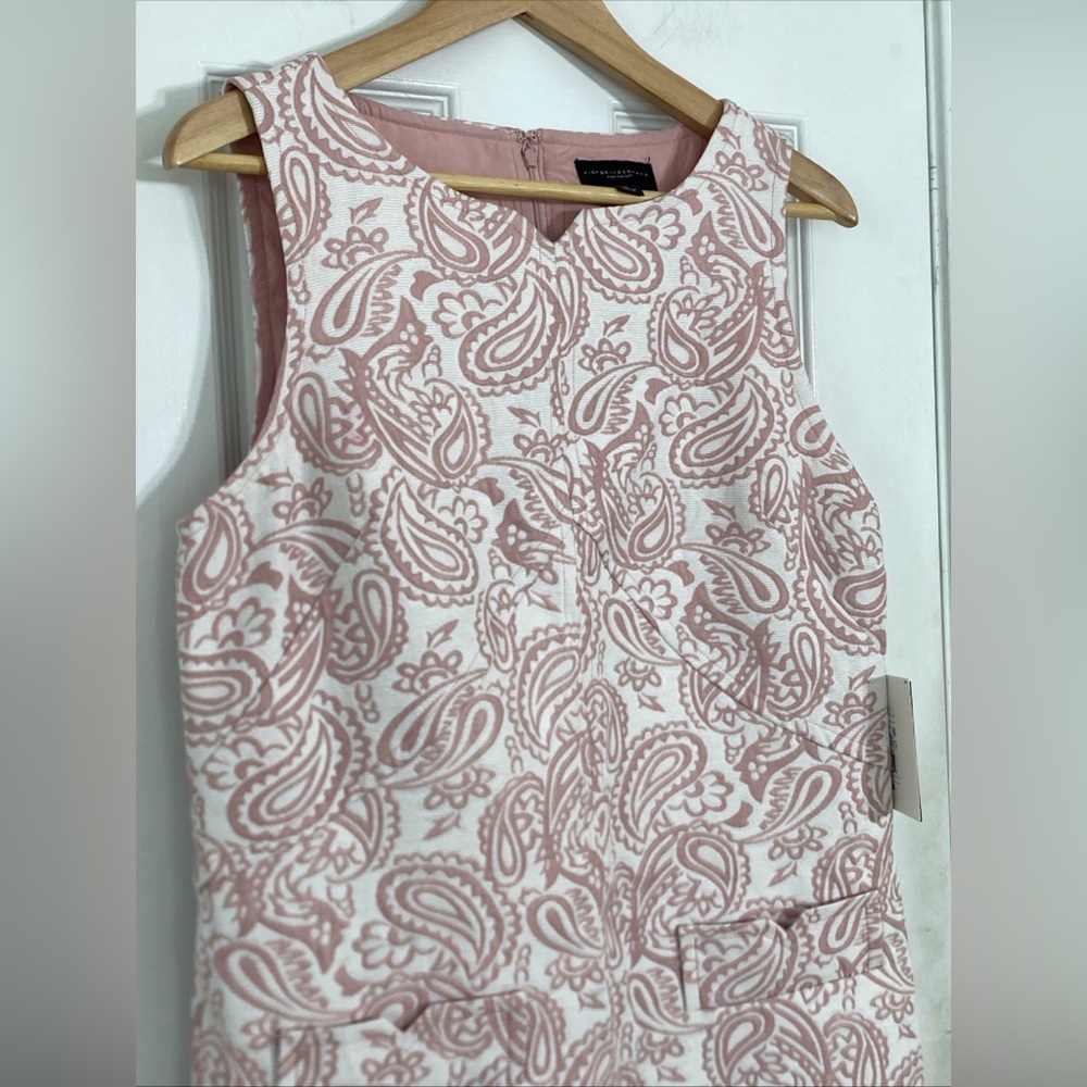 Victoria Beckham for Target LADIES’ BLUSH JACQUARD PAISLEY DRESS Size Medium NEW - Picture 8 of 11